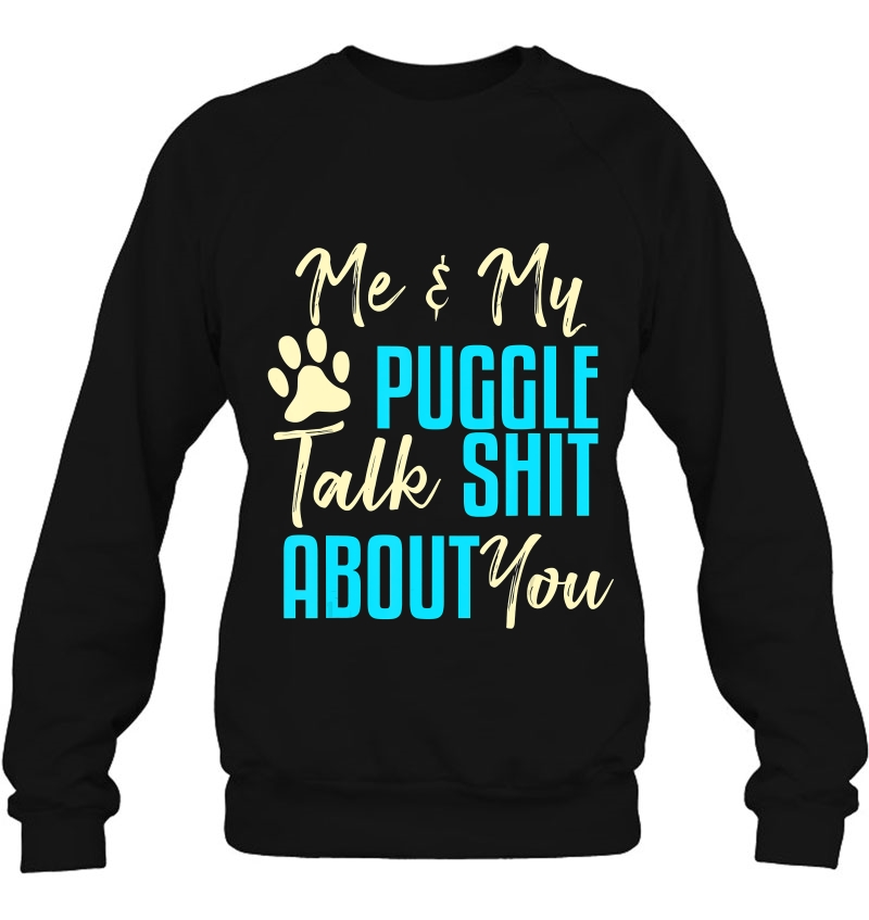 Funny Puggle Dog Pug Beagle Mom Dad Gift Idea Sweatshirt