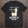 Funny Wound Care Nurse Alpaca Llama Tee