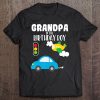 Grandpa Of The Birthday Birthday Boy Cars Street Vehicles Tee