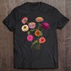 Happy Zinnia Wildflowers, Handpainted Style Graphic Tee