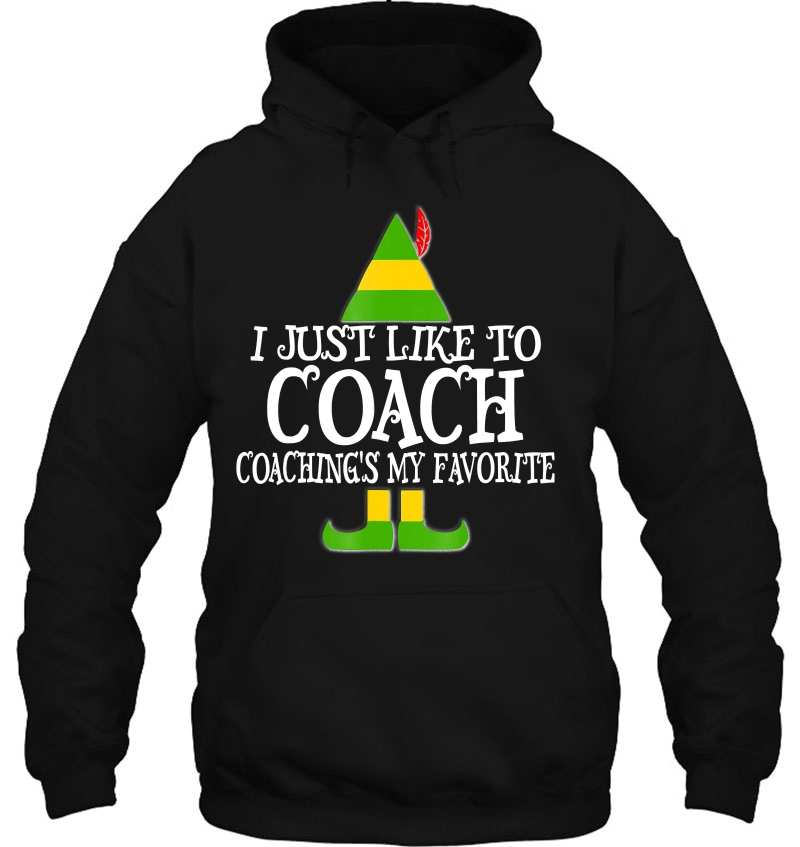 I Just Like To Coach Coaching Favorite Christmas Elf Mugs