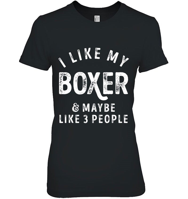 I Like My Boxer And Maybe Like 3 People Dog Lover Men Gifts Hoodie