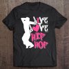 I Love Hip Hop Dance Pink Heart And Hip Hop Dancer Womens Tee