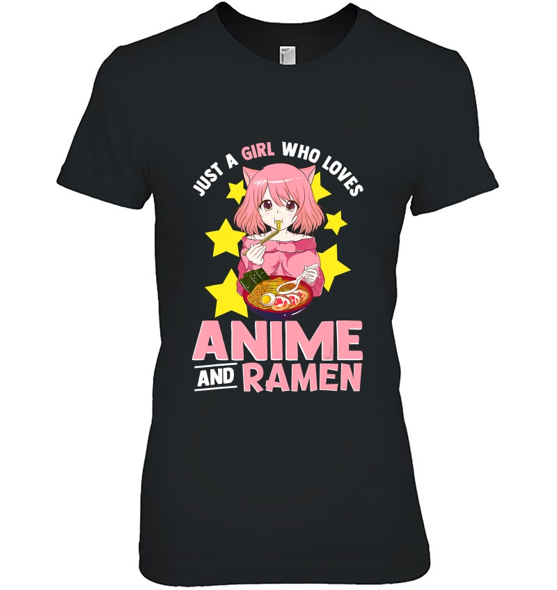 Just A Girl Who Loves Anime And Ramen Bowl Japanese Noodles Hoodie