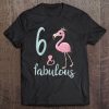 Kids 6 Year Old Girl Bday Outfit Flamingo Lover 6Th Birthday Tee