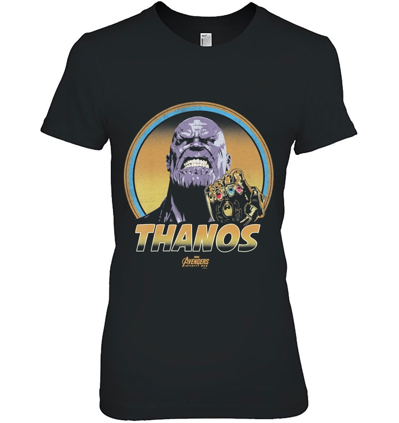 Marvel Infinity War Thanos Vintage Portrait Graphic Hoodie