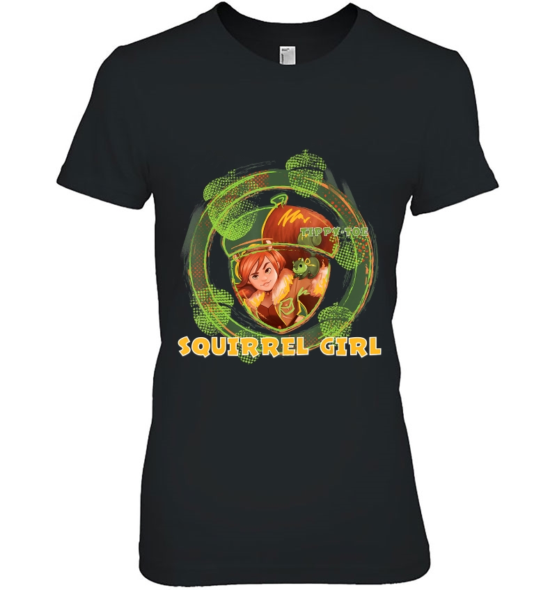 Marvel Rising Secret Warriors Squirrel Girl Symbol Fill Ladies Tee