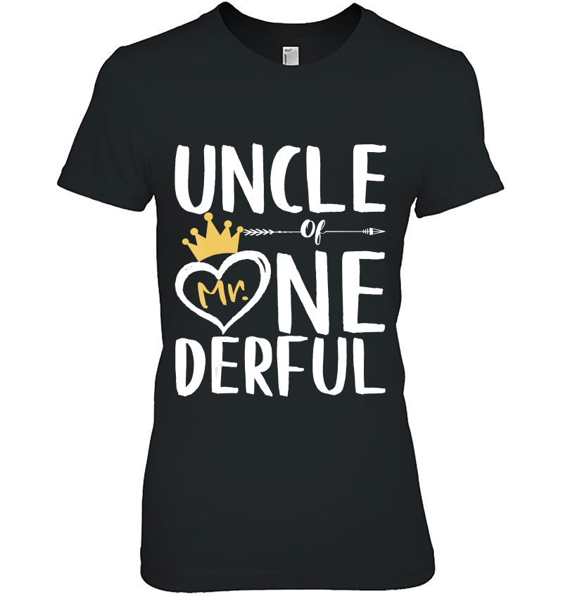 Mens Uncle Of Mr. Onederful 1St Birthday Boy Matching Hoodie