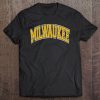 Milwaukee Varsity Style Amber Text Tee