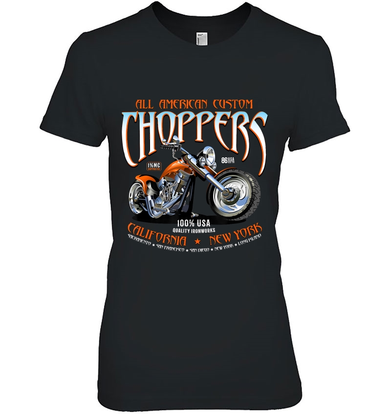 Motorcycle Shirt All American Custom Choppers Mc Hoodie