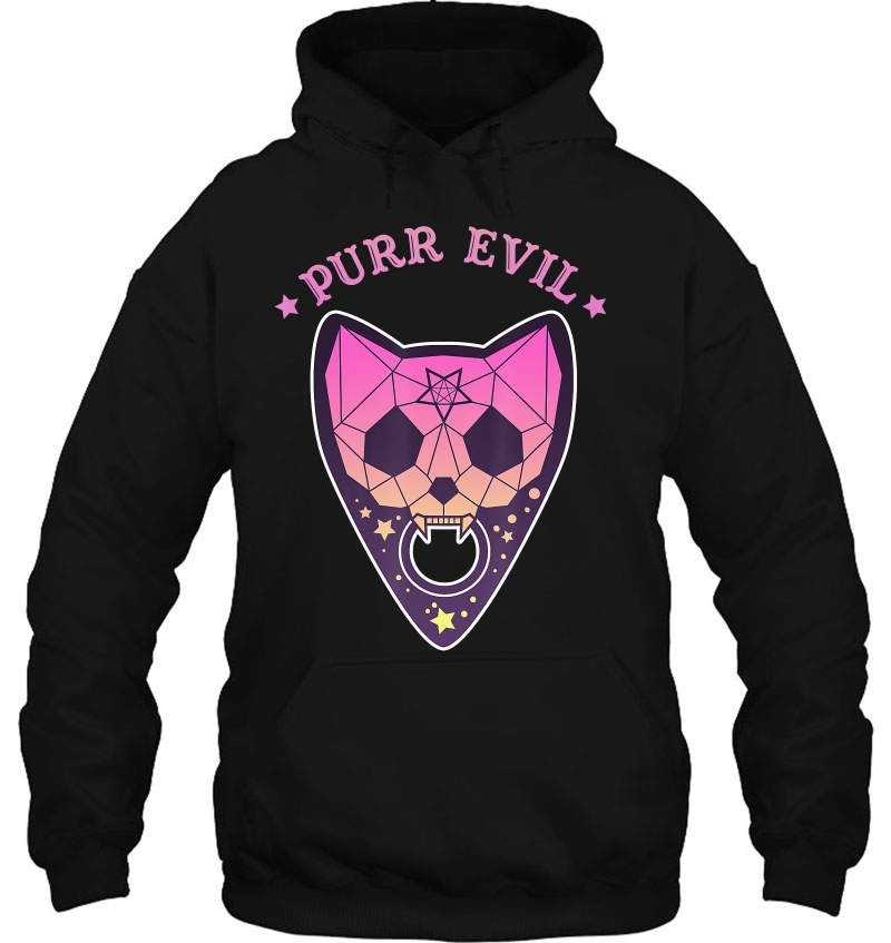 Pastel Goth Purr Evil Occult Cat - Creepy Vaporwave Shirt Mugs