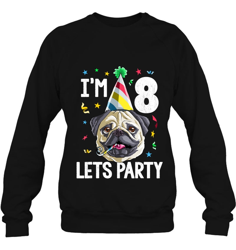 Pug Birthday 8Th Dog Kids Boys Girls Gift Idea Party Mugs