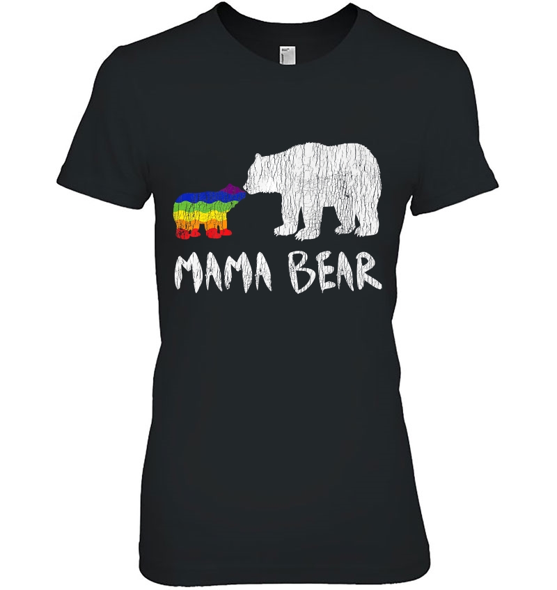 Rainbow Mama Bear Always Forever Love Support Pride Lgbtq Hoodie