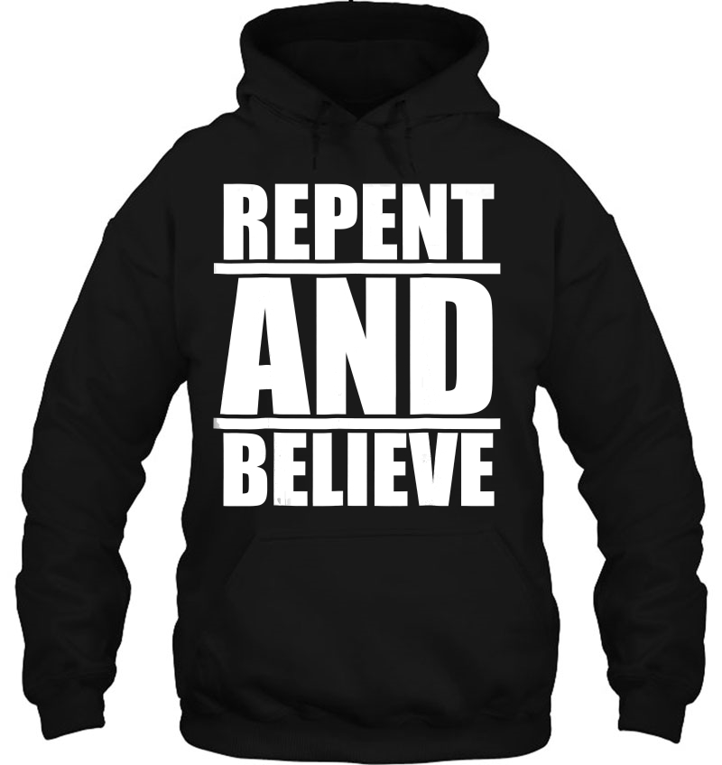 Repent And Believe Christian Evangelism Mugs