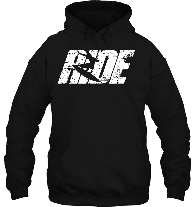 Ride Surf Tee Shirt Surfing Wakesurf Surfer Hoodie