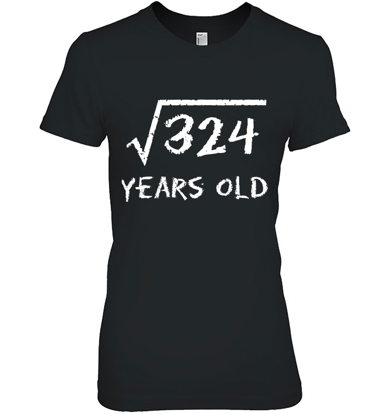 Square Root Of 324 18Th Birthday 18 Years Old Math Hoodie