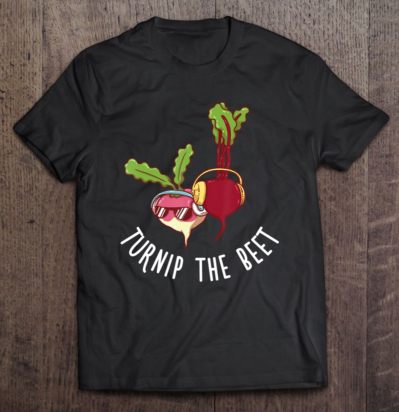 Vegan Stylish Cool Vegetable Dj Plant Turnip Shirt