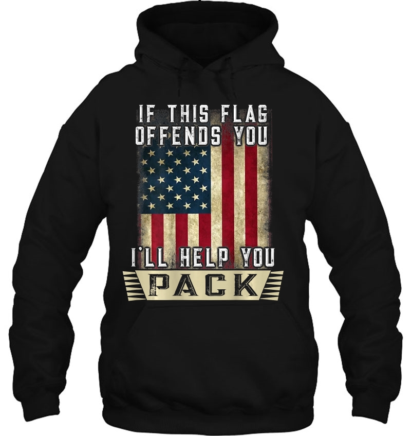 Veteran Tshirt If This Flag Offends You I'll Help You Pack Mugs