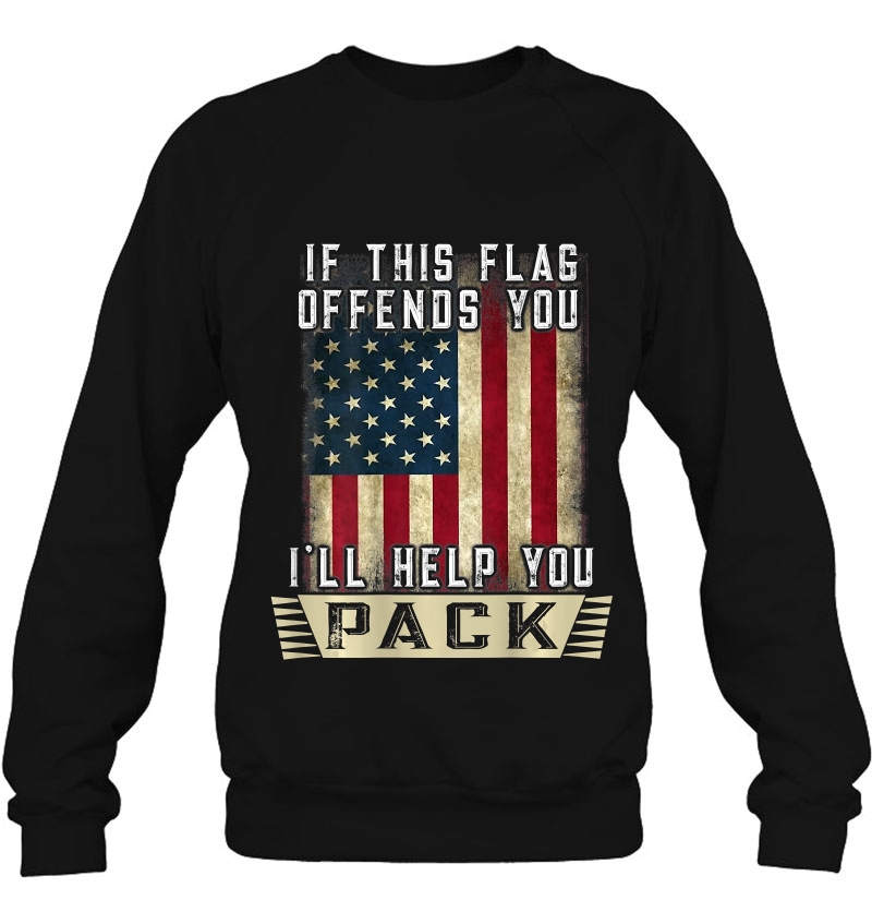 Veteran Tshirt If This Flag Offends You I'll Help You Pack Mugs