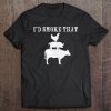 Vintage Id Smoke That Funny Bbq For Men Tee