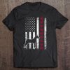 Vintage Retro Usa Patriotic American Flag Basenji Tee