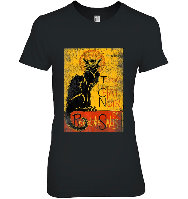 Vintage Tournee Du Chat Noir Black Cat Tshirt For Halloween Hoodie