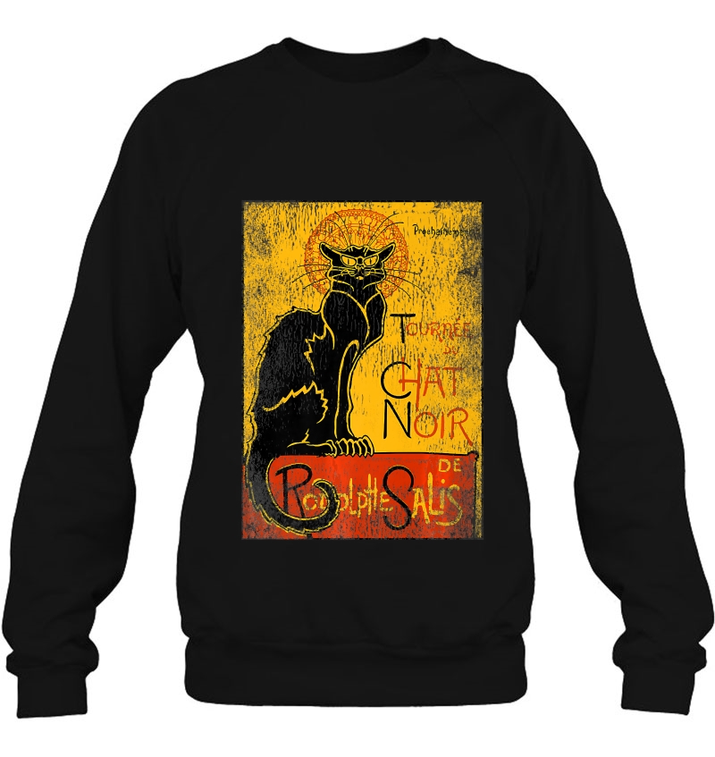 Vintage Tournee Du Chat Noir Black Cat Tshirt For Halloween Mugs