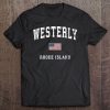 Westerly Rhode Island Ri Vintage American Flag Sports Tee