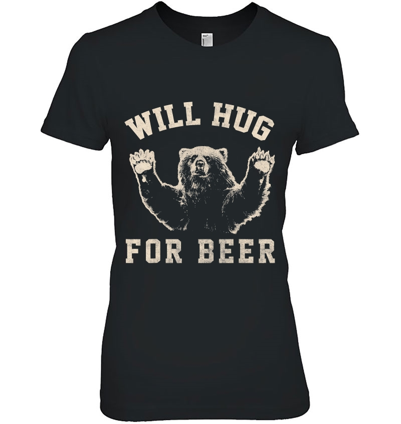 Will Bear Hug For Beer Vintage Collegiate Hoodie