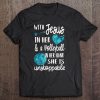 With Jesus In Her Heart Christian Volleyball Tee