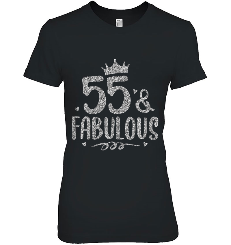 Womens 55 Years Old And Fabulous 55Th Birthday Hoodie