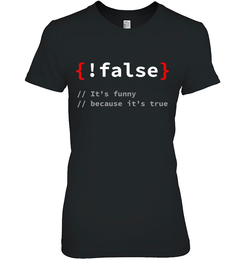 !False, It's Funny Because It's True Programmer Hoodie