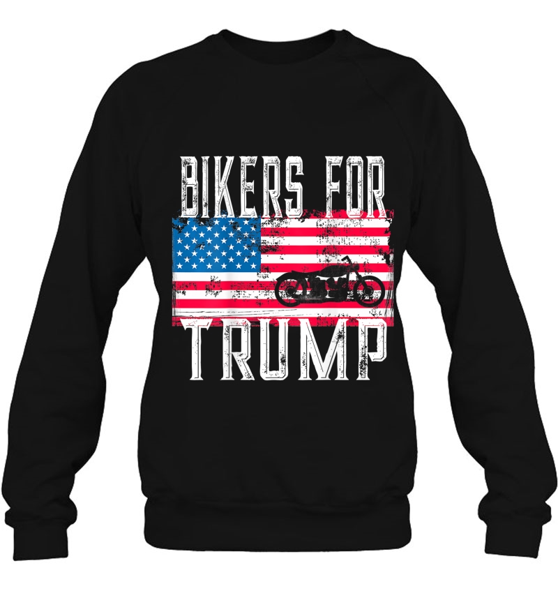 (Print On Back) Bikers For Trump Us Flag Motorcycle Rally Mugs