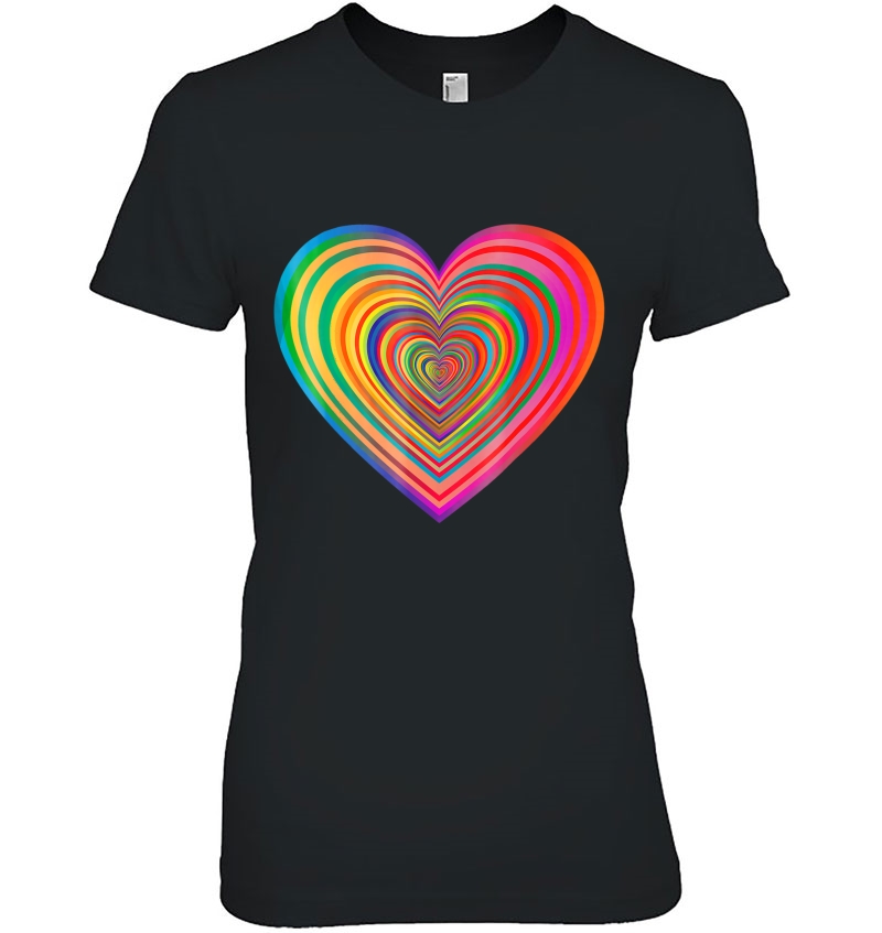 (You Have A) Beautiful Rainbow Heart Ladies Tee