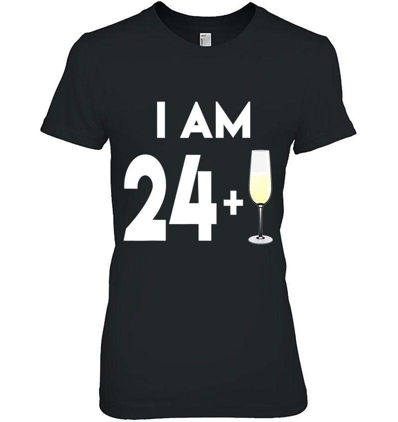 25 Years Old Champagne Celebration Gift 25Th Birthday Shirt Ladies Tee