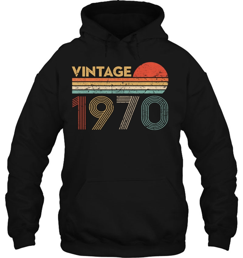 50 Year Old Birthday Gift Vintage Classic Born In 1970 Gifts Hoodie