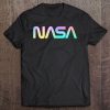 80'S Vintage Nasa Worm Logo - Rainbow Gradiant Tank Top Tee