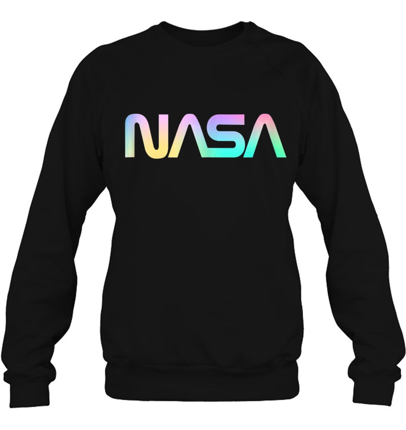 80'S Vintage Nasa Worm Logo - Rainbow Gradiant Tank Top Mugs