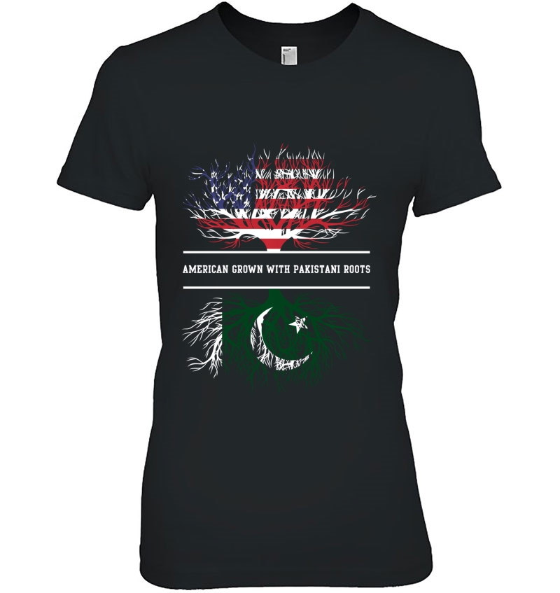 American Grown With Pakistani Roots Ladies Tee