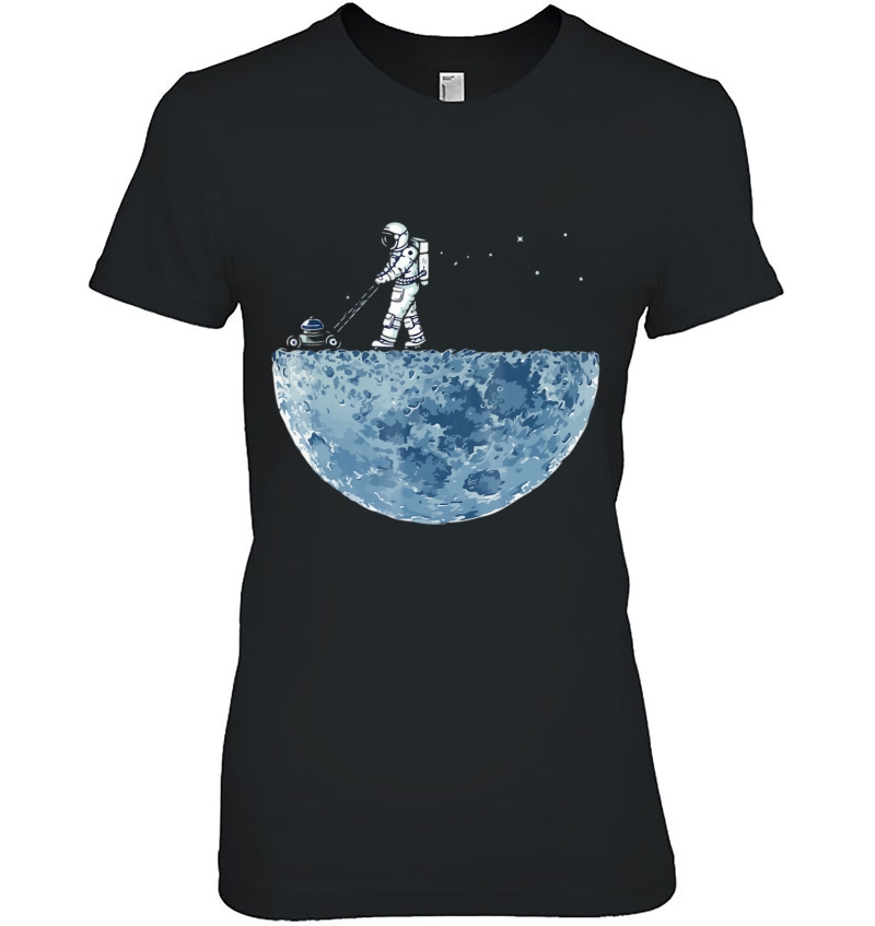 Astronaut Mowing The Moon Lawn Hoodie