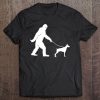 Bigfoot Sasquatch Walking Doberman Dog Lovers Gift Tee