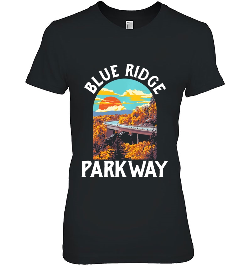 Blue Ridge Parkway Vintage Poster Style Retro 80S Graphic Pullover Hoodie