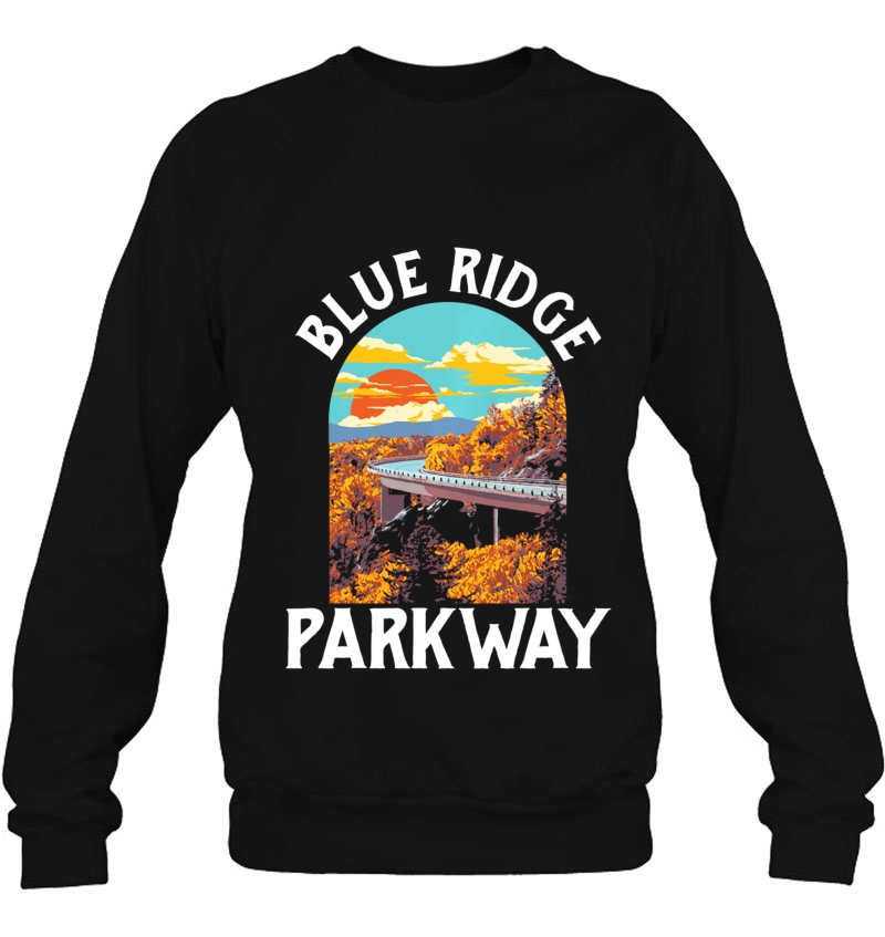 Blue Ridge Parkway Vintage Poster Style Retro 80S Graphic Pullover Mugs