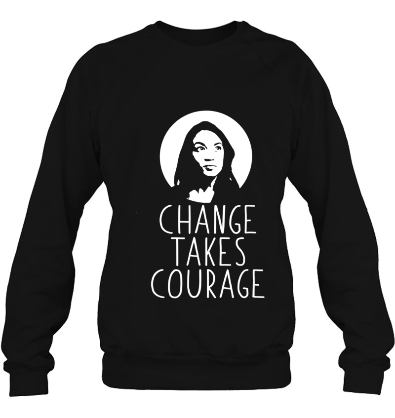 Change Takes Courage Alexandria Ocasio-Cortez Meme Mugs