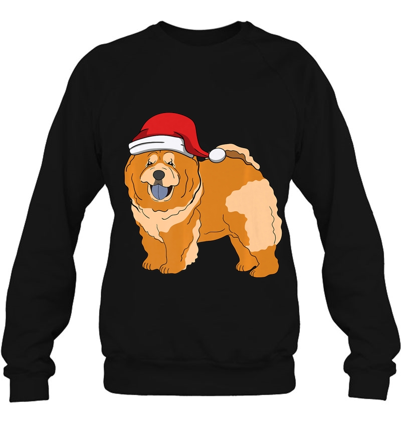 Chow Chow In Santa Hat Christmas Pajama Tshirt Premium Mugs