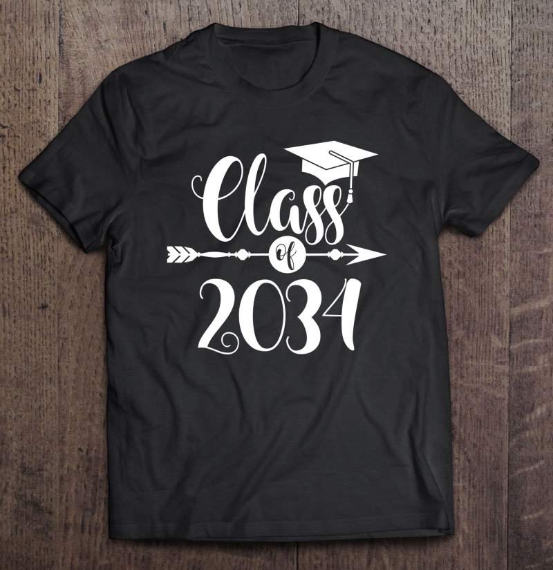 Class Of 2034 Grow With Me Kindergarten School Graduate Gift Shirt