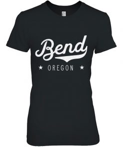 Classic Retro Vintage Bend Oregon City Pride Usa Ladies Tee