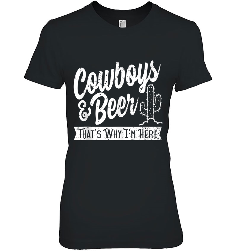 Cowboys And Beer That's Why I'm Here Country Music Tank Top Hoodie