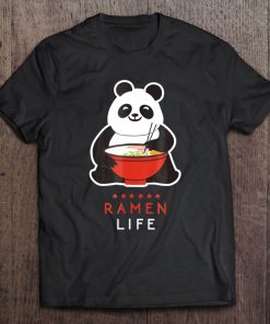 Cute Japanese Anime Panda Ramen Tshirt Kawaii Panda Tee Tee