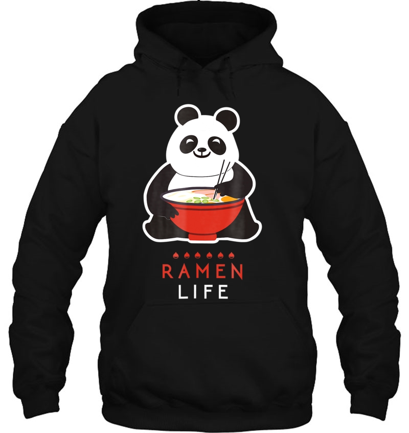 Cute Japanese Anime Panda Ramen Tshirt Kawaii Panda Tee Mugs